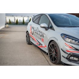 Накладки сплиттеры на пороги на Ford Fiesta VIII ST